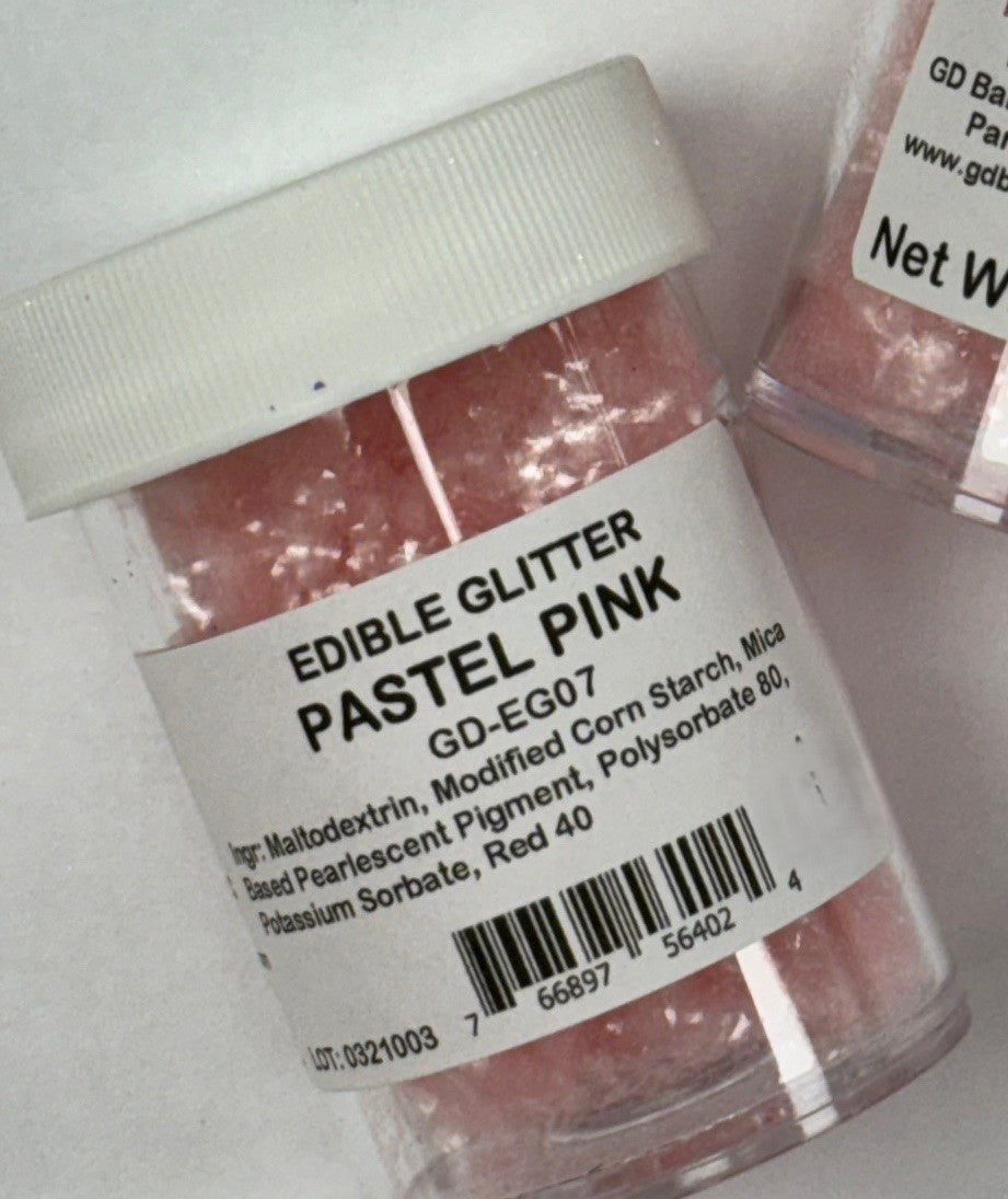 Pastel Pink Edible Glitter