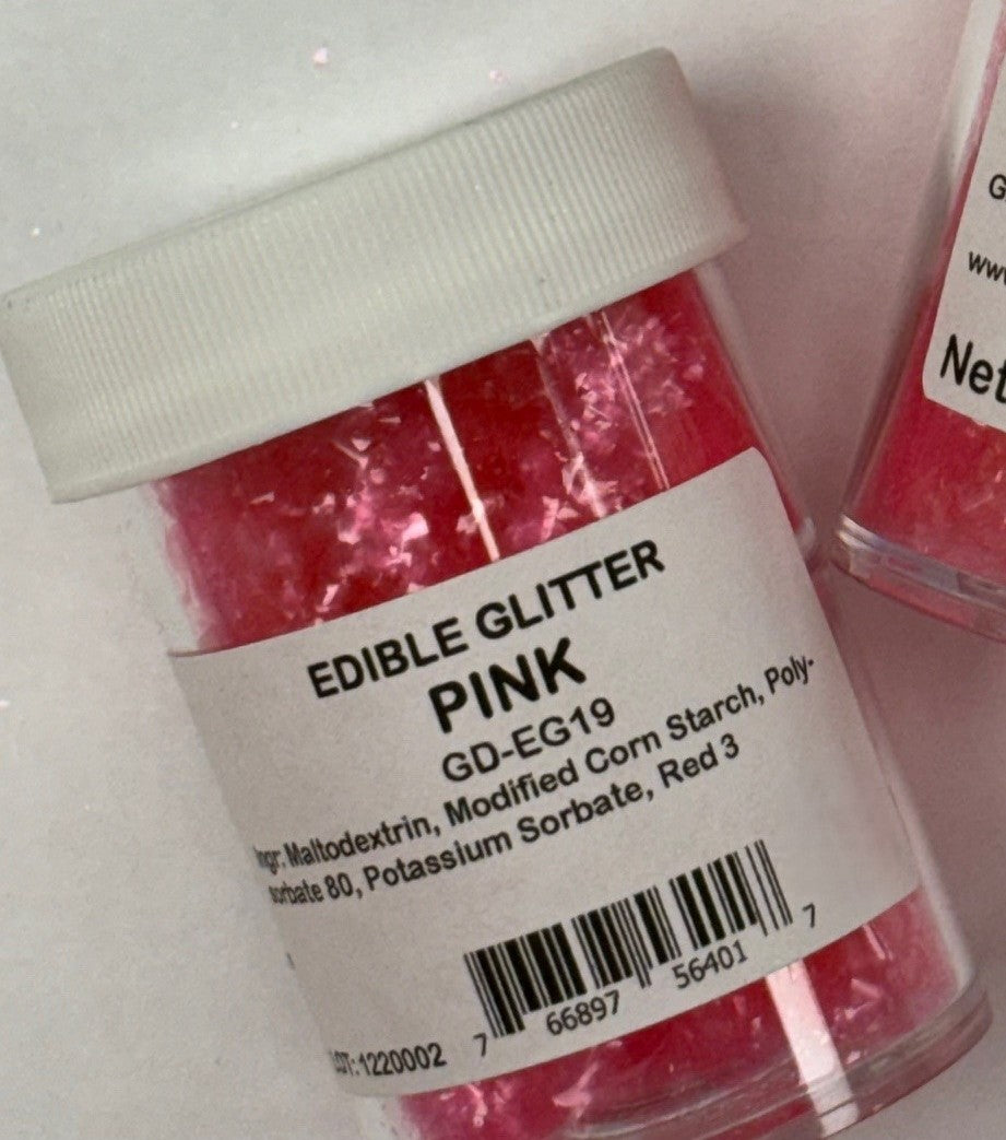Pink Edible Glitter