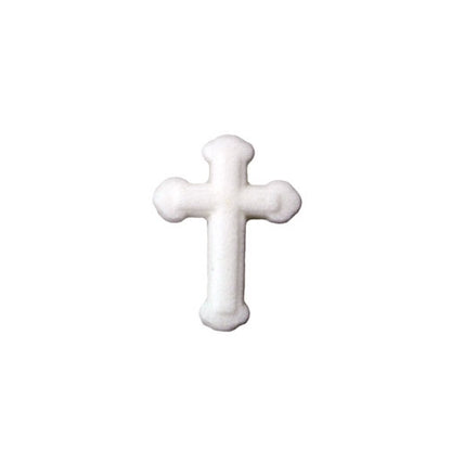 Small White Cross - Sugar - 12 pieces