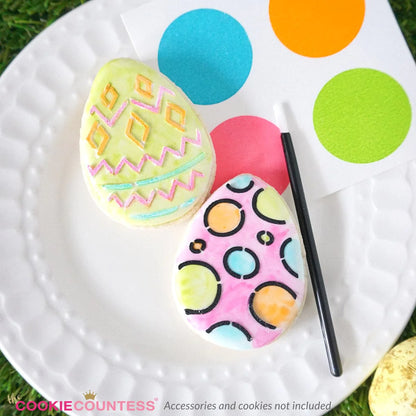 Mini Egg Dots and Diamonds Stencil