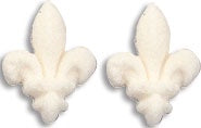 Fleur De Lys- White - Sugar 6 Pieces
