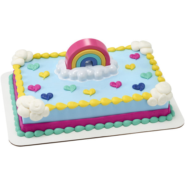 Joyful Rainbow Cake Topper