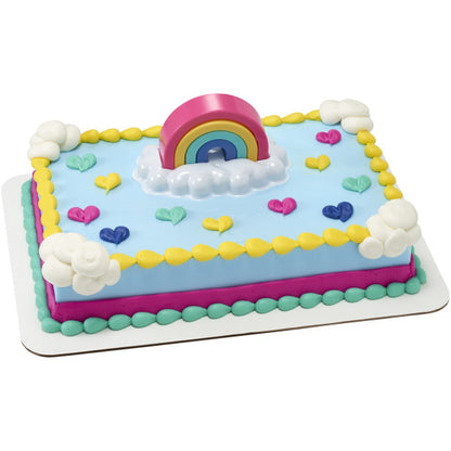 Joyful Rainbow Cake Topper