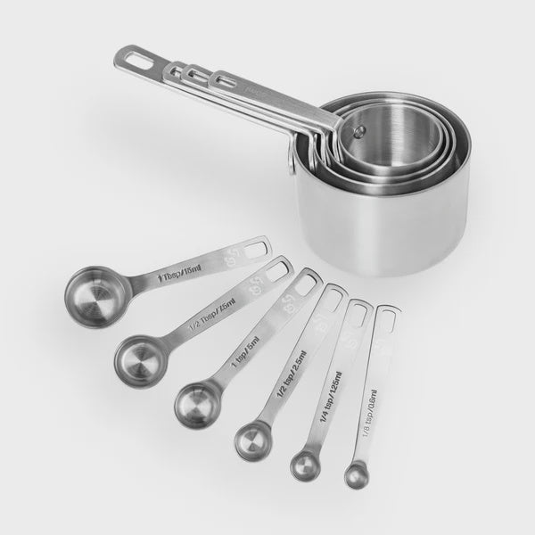 Stainless Steel Measuring Cups and Spoons, Fat Daddio's