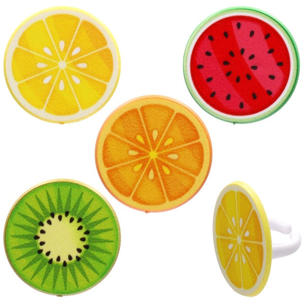 Favorite Fruit Cupcake Rings - 12 Rings