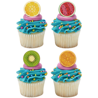 Favorite Fruit Cupcake Rings - 12 Rings