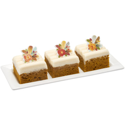 Flowers & Feathers Cupcake Rings - 12 Rings