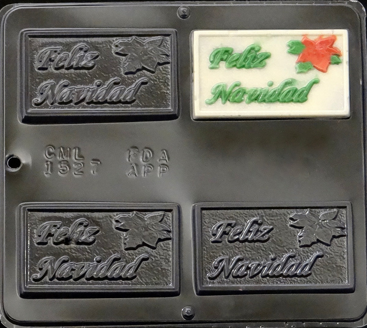 Feliz Navidad Chocolate Bar Mold