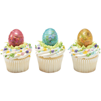Fillable Easter Eggs Cupcake Rings - 12 Rings