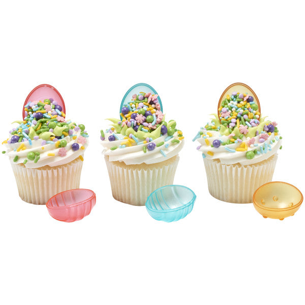 Fillable Easter Eggs Cupcake Rings - 12 Rings