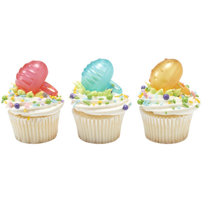 Fillable Easter Eggs Cupcake Rings - 12 Rings