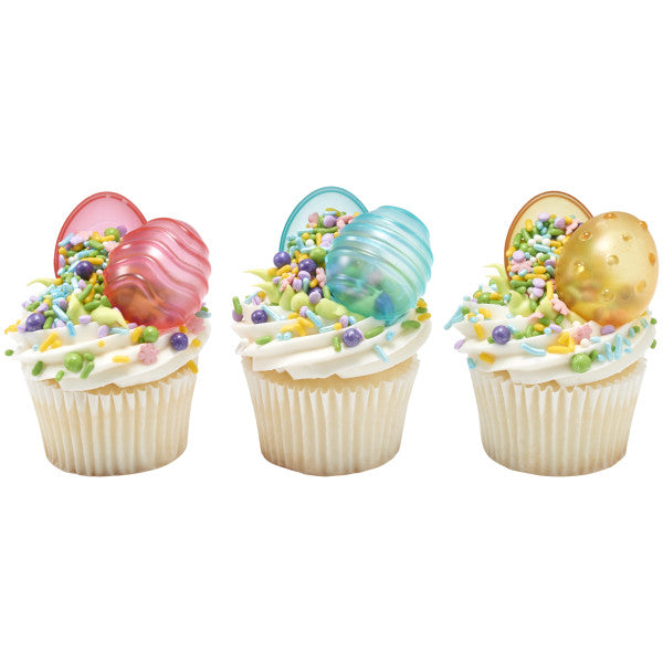 Fillable Easter Eggs Cupcake Rings - 12 Rings