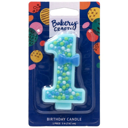 First Birthday Blue Candle