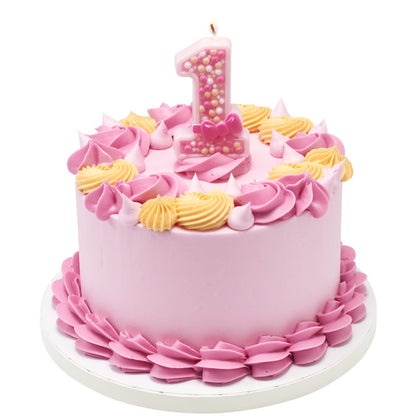 First Birthday Pink Candle
