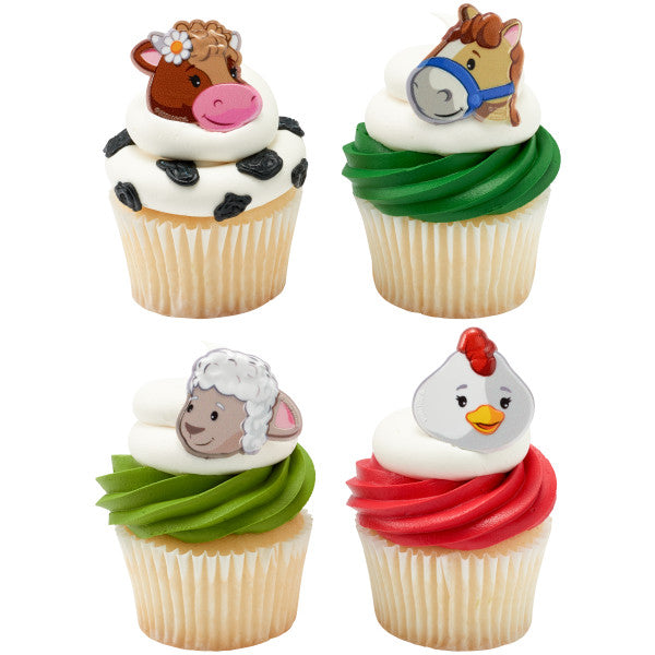 Fisher-Price™ Little People™ Farm Animal Friends Cupcake Rings - 12 Rings