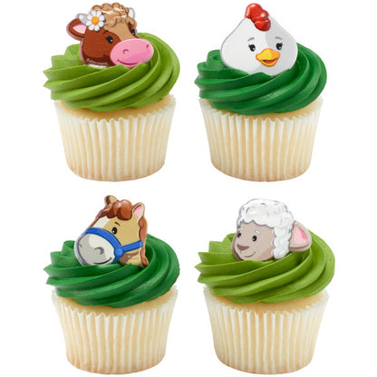 Fisher-Price™ Little People™ Farm Animal Friends Cupcake Rings - 12 Rings