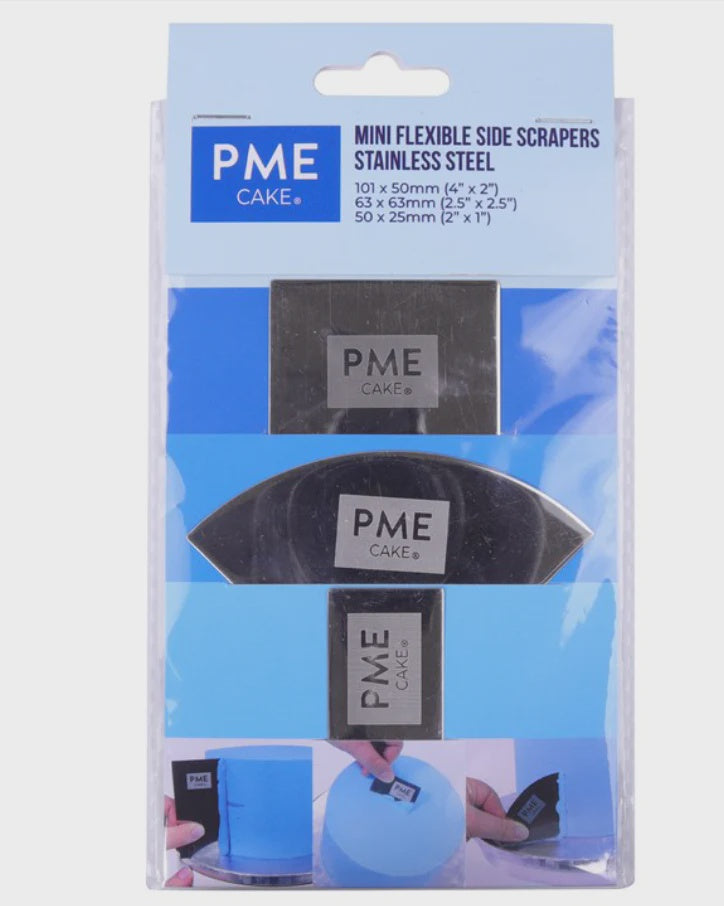 Mini Flexible Side Scrapers Stainless Steel