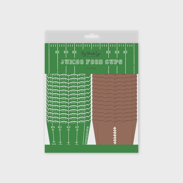 Jumbo Football Baking and Food Cups