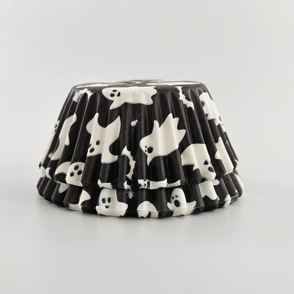 Ghost Halloween Cupcake Liners