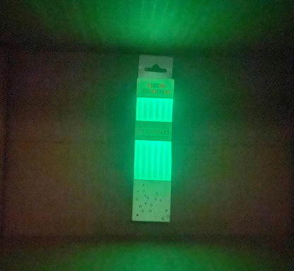 Glow In The Dark Candles with Candle Holders