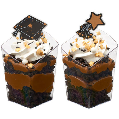 Shoot For the Stars Graduation Cupcake Picks - 12 Picks
