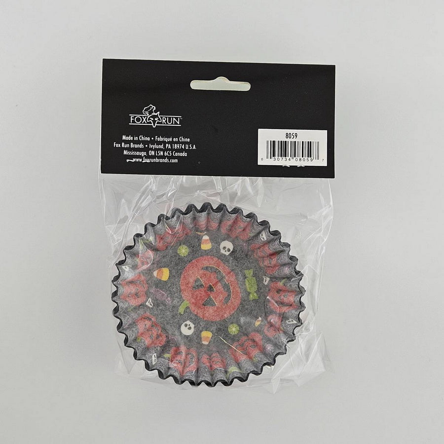 Jack O Lantern Halloween Cupcake Liners