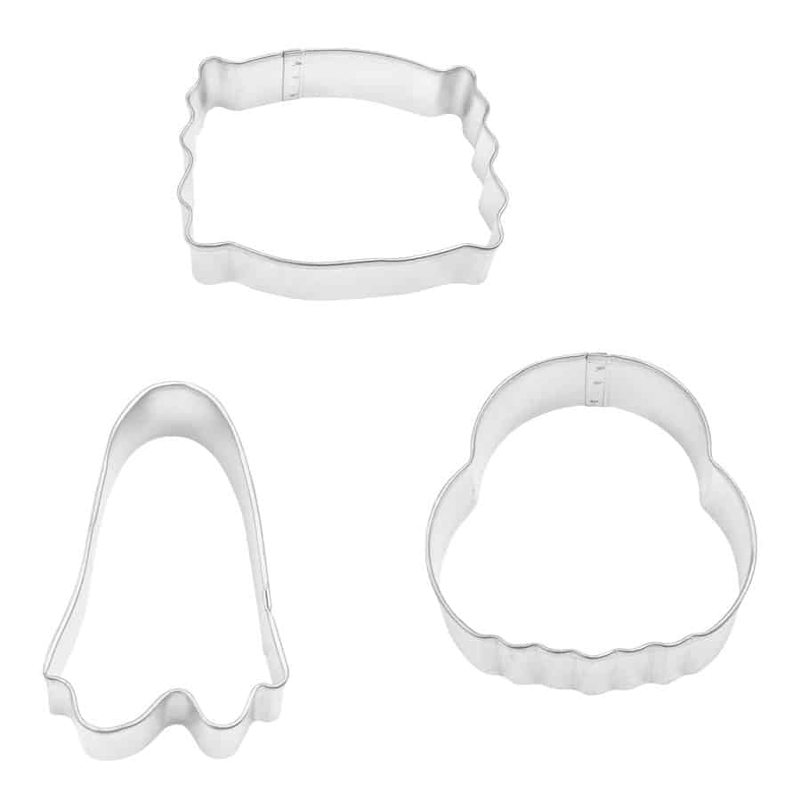Halloween 3 Piece Cookie Cutter Set