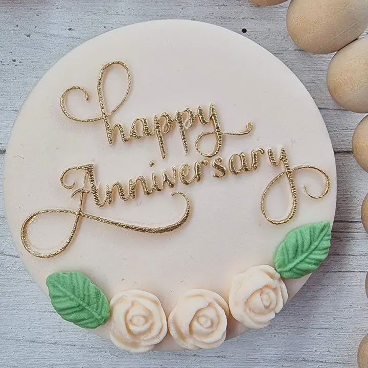 Fondant Debosser - Happy Anniversary