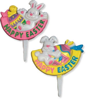 Rabbit and Egg Easter Cupcake Pick