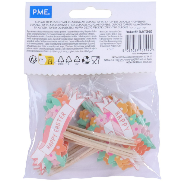 Happy Easter Cupcake Picks - 24 Picks