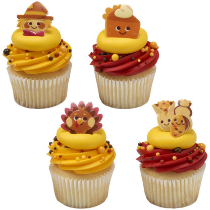 Happy Harvest Cupcake Rings - 12 Rings