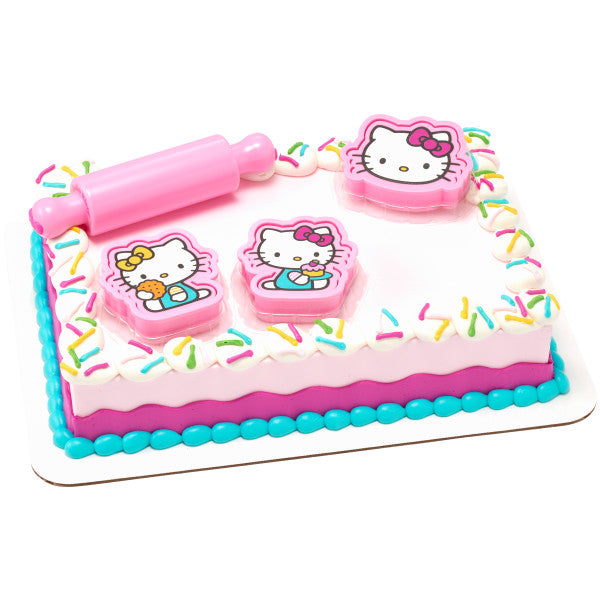 Hello Kitty Play Bake Fun Cake Topper Set