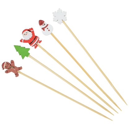 Winter Holiday Cocktail Picks - Pack of 25