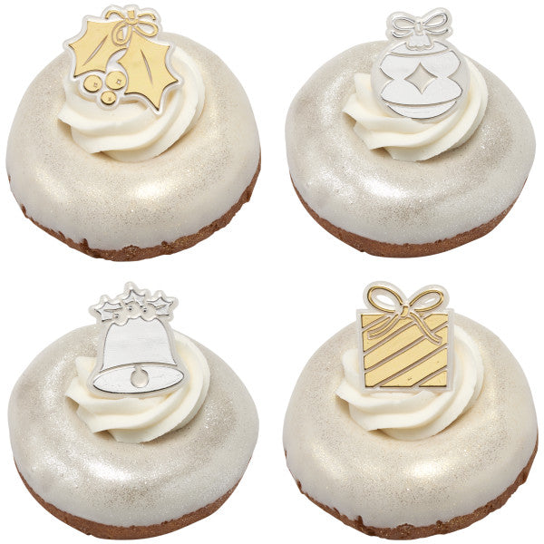 Holly Jolly Cupcake Rings - 12 Rings