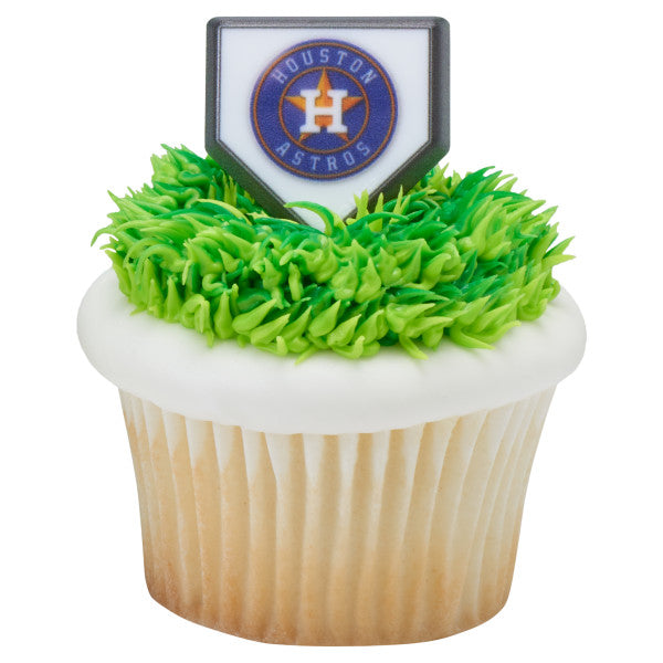 Houston Astros Cupcake Rings - 12 Cupcake Rings