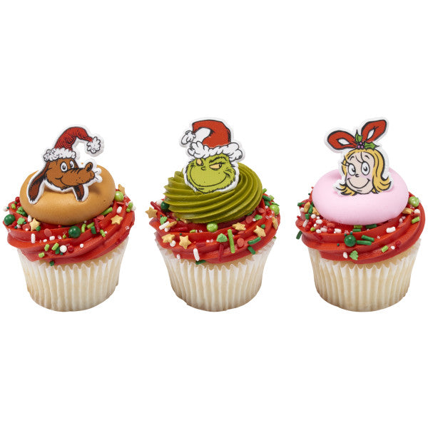 How The Grinch Stole Christmas Cupcake Rings - 12 Rings