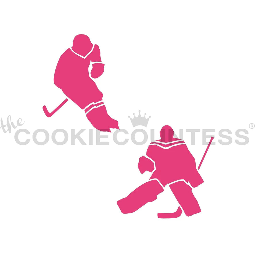 Ice Hockey Stencil