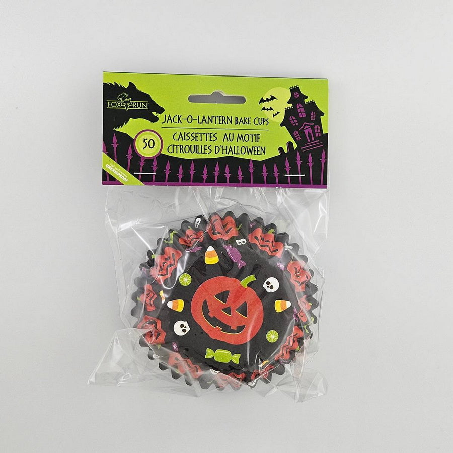 Jack O Lantern Halloween Cupcake Liners