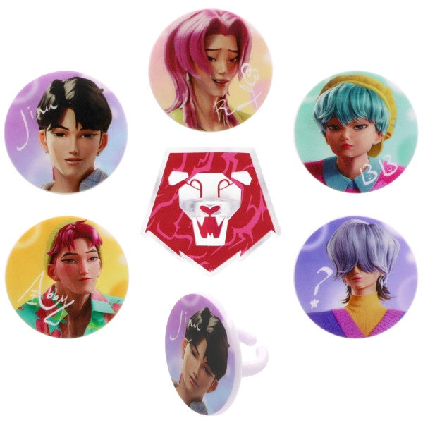 Kpop Demon Hunters - Saja Boys Cupcake Rings - 12 Rings