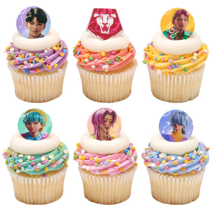Kpop Demon Hunters - Saja Boys Cupcake Rings - 12 Rings