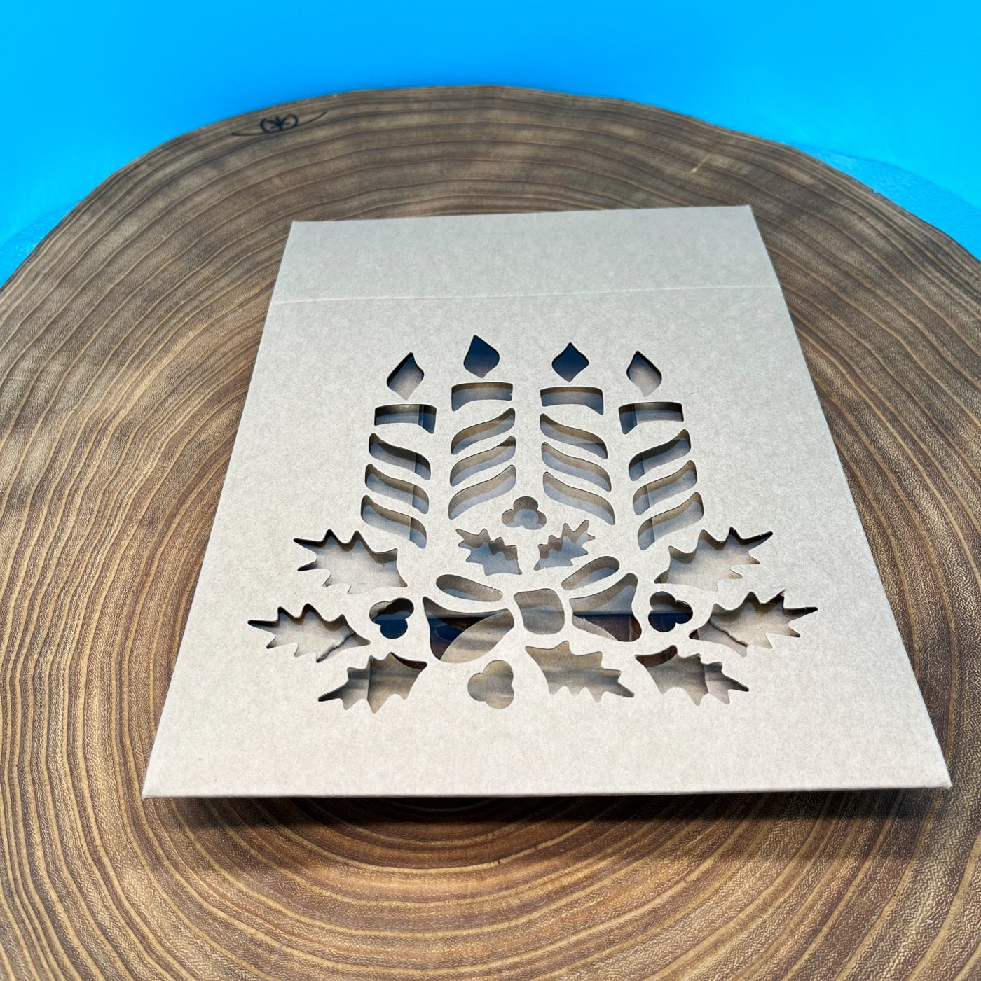 Kraft Pastry Box with Candle Cutout - 8x8x2.5