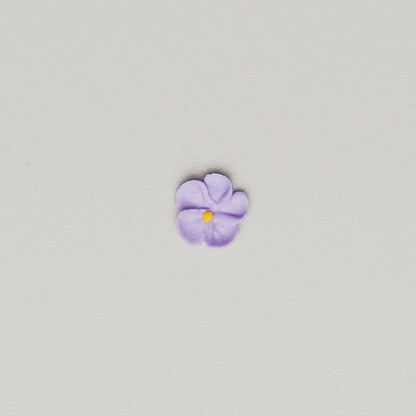 1/2" Royal Icing Forget Me Nots - Petite Lavender - 6 Pieces