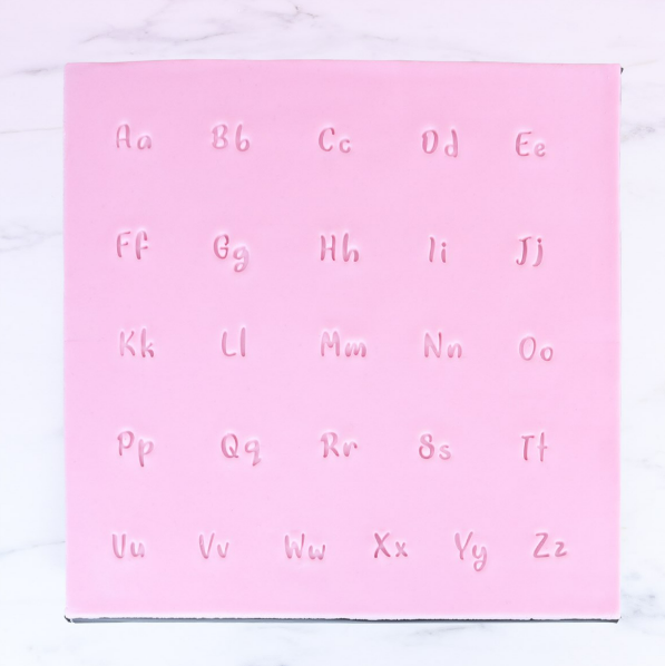 PME Fun Fonts Cupcake and Stamping Set - Handwriting Font