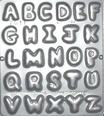 1.25 Inch, Alphabet Chocolate Mold