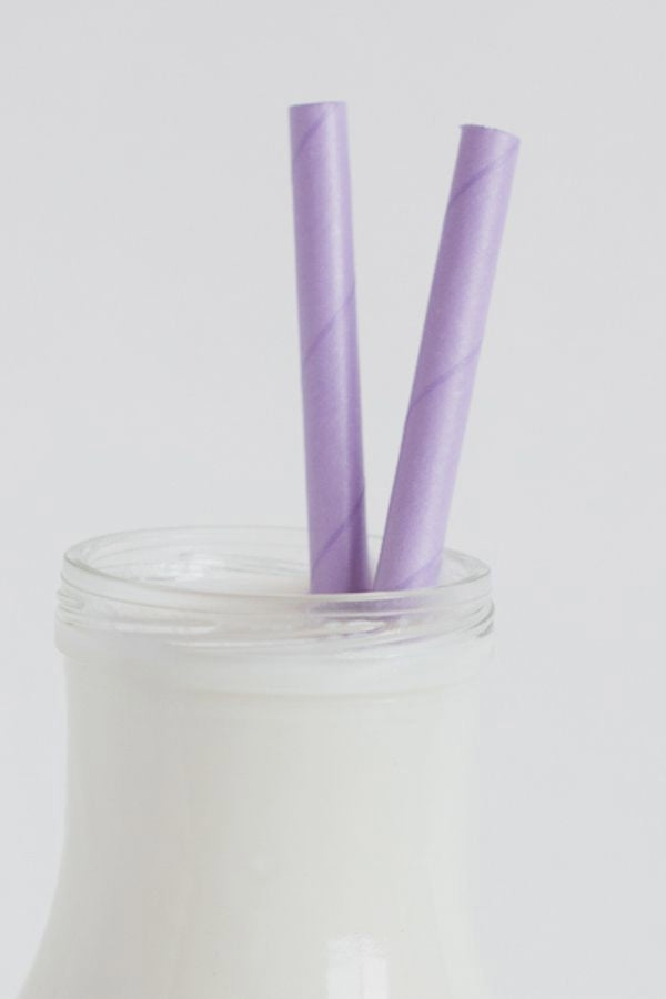 Light Purple Cake Pop Straws - 25 Straws