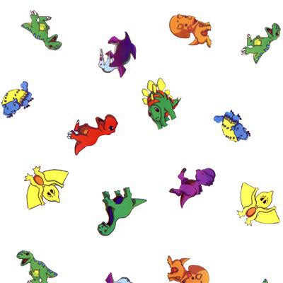 Little Dinosaur Cellophane Treat Bags - 3.5x2x7.5 - 10 Bags