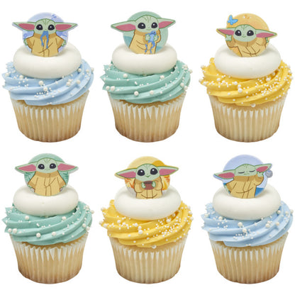 The Mandalorian Small But Mighty Cupcake Rings - 12 Rings