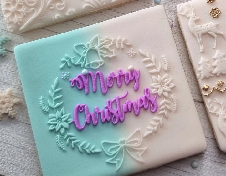 Fondant Debosser - Merry Christmas