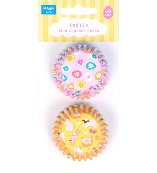 Mini Easter Foil-Lined Cupcake Liners - Set of 60