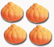 Mini Pumpkins Pressed Sugars - 12 Per Package